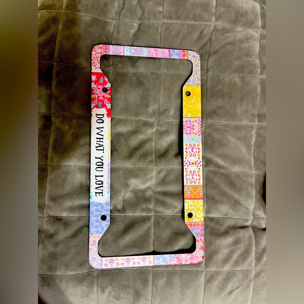 Natural life license plate cover!